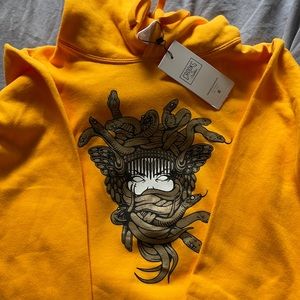 Gold Crooks & Castle Medusa hoodie